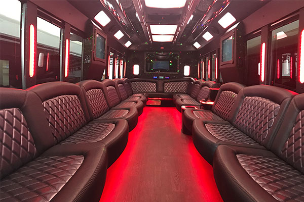 elegant party bus rental in southfield